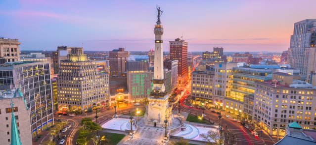 The Indianapolis skyline
